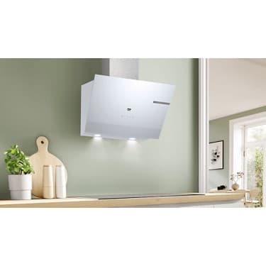 Bosch DWK67PJ20T Beyaz Eğimli Davlumbaz Duvar Tipi 700 m3/sa Hava Debisi ile Yüksek Emiş Gücü 3
