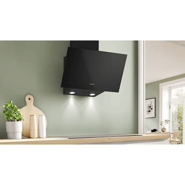 Bosch DWK63PJ60T Davlumbaz Duvar Tipi Eğimli Siyah Metal 4