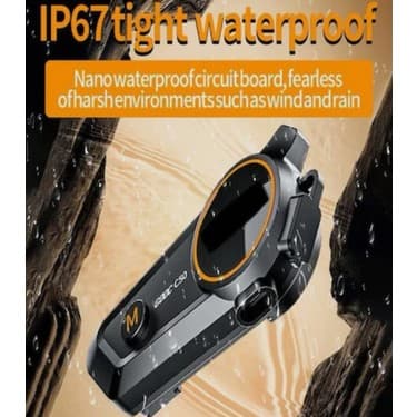 Blic Motosiklet Intercom 1500MAH Rgb Işıklı Su Geçirmez 5