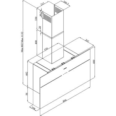 Silverline Sılverlıne Good 90 (3364 Lınk Flat) Beyaz 90 cm Davlumbaz 2