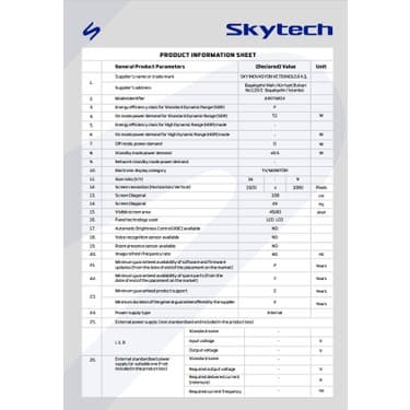 Skytech 43ST3203 43" 109 Ekran Dahili Uydu Alıcılı Full HD Smart LED TV 2