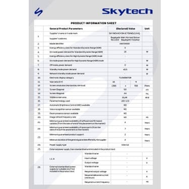 Skytech 24ST2000 24'' 60 Ekran Uydu Alıcılı HD Ready LED TV 8
