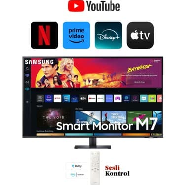 Samsung M7 43'' Wifi Bağlantı 4K Ultra HD HDR10 60hz 4ms (HDmı Type-C) Slim Akıllı Monitör TV 3