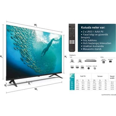 Philips 65PUS7009 65" 165 Ekran Uydu Alıcılı 4K Ultra HD Smart LED TV 4