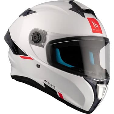Mt Helmets Kask Targo S Solid Mat Beyaz 3