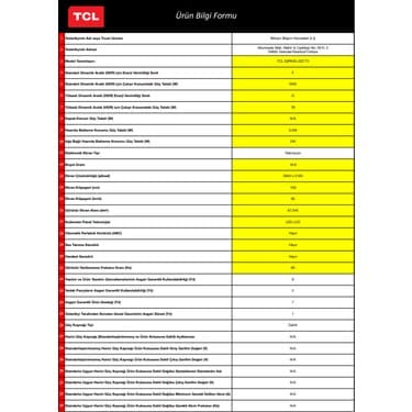 TCL 50P635 50" 127 Ekran Dahili Uydu Alıcılı 4K Ultra HD Smart LED TV 8