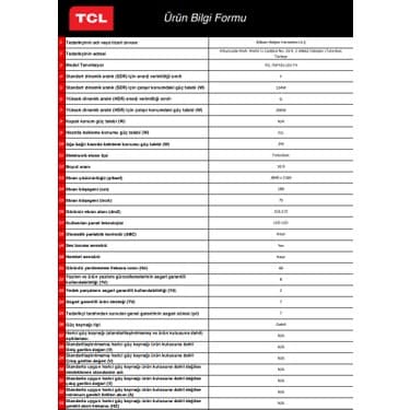 TCL 75P735 75" 190 Ekran Dahili Uydu Alıcılı 4K Ultra HD Smart LED TV 6