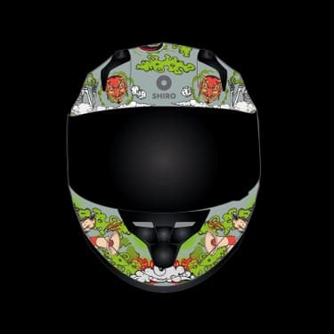 Shiro SH-667SV Blaster Oldskull Motosiklet Kaskı 4