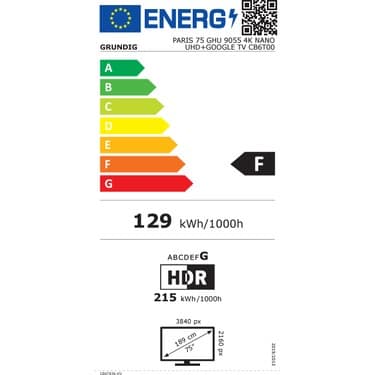 Grundig Parıs 75 GHU 9055 75" 190 Ekran Uydu Alıcılı 4K Ultra HD Google Smart LED TV 8