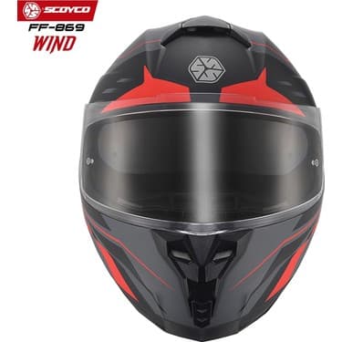 Kaly Scoyco Motosiklet Kaskı 869 Wind Tam Kapalı 4