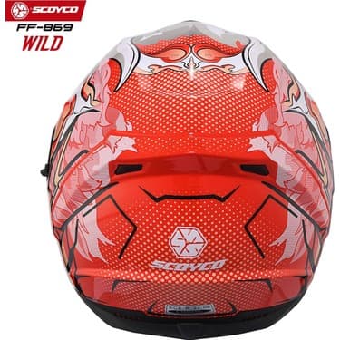 Kaly Scoyco Motosiklet Kaskı 869 Wild Tam Kapalı 3