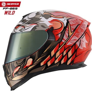 Kaly Scoyco Motosiklet Kaskı 869 Wild Tam Kapalı 4