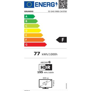 Grundig 55 GHO 9900 B 55'' 139 Ekran Uydu Alıcılı 4K Ultra HD Google OLED TV 6