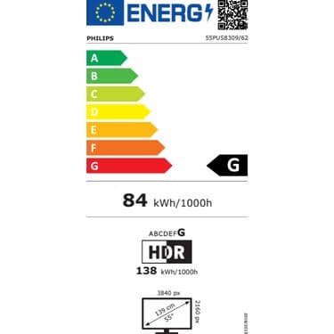 Philips 55PUS8309 55" 139 Ekran Uydu Alıcılı 4K Ultra HD Smart LED TV 4