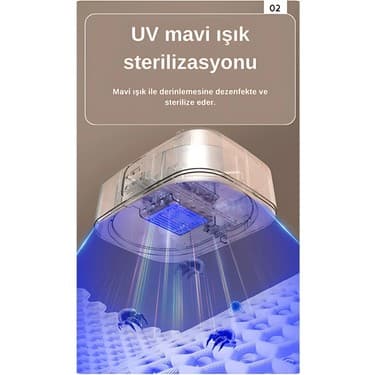 Royues 10 Kg A++ Isı Pompalı Kurutma Makinesi Hızlı Kurutma UV Mavi Işık Sterilizasyon Dijital Panel 3