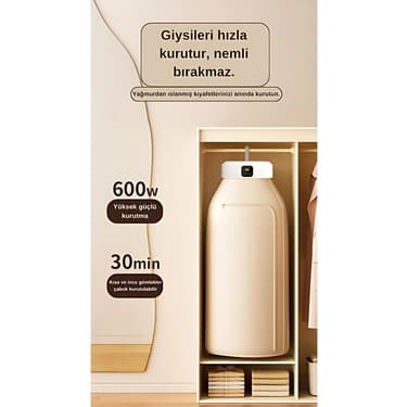 Royues 10 Kg A++ Isı Pompalı Kurutma Makinesi Hızlı Kurutma UV Mavi Işık Sterilizasyon Dijital Panel 5