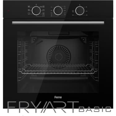 Ferre Fryart Basıc Ss Serisi Siyah Set (SS205 + QXE62CS +D063 ) - Kare Emaye Izgara 4