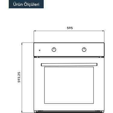 Kumtel 2'li Siyah İndüksiyonlu Ankastre Set (Fırın-Ocak) 5