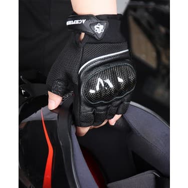 Yafabro Erkek Motosiklet Eldiveni Siyah M Beden (Yurt Dışından) 2