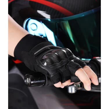 Yafabro Erkek Motosiklet Eldiveni Siyah M Beden (Yurt Dışından) 3