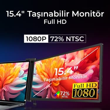 NPO Npm Fhd 1080P IPS Type-C Taşınabilir Dizüstü Monitör Çoklayıcı Notebook Monitör 5