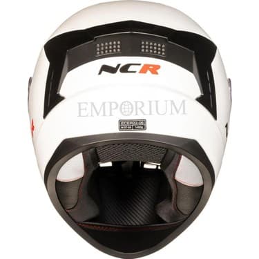 NCR Rapid Aynalı Cam Kapalı Kask (Ece Belgeli) Beyaz 3