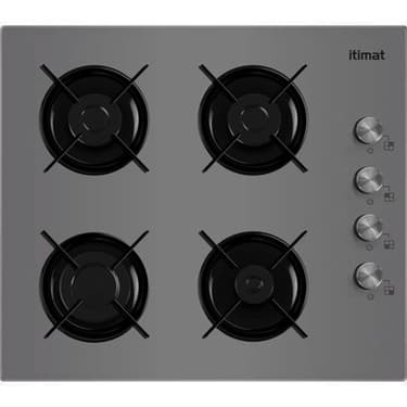 İtimat Itimat 1340 Antrasit-Gri Cam Set Üstü Doğalgazlı Ocak 2
