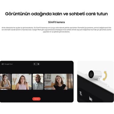 Samsung Kameralı Akıllı, Zarif Premium Tasarım 32'' 4K Mükemmel Görüntü Kalitesi Hepsi Bir Arada Akıllı TV-Monitör + Onerous Hareketli Askı Aparatı 3