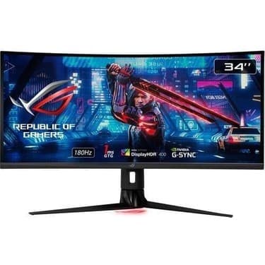 Asus 34" IPS Rog Strıx XG349C 1ms 180HZ Hdmı-Dp Kavıslı Gamıng Monitör 3440X1440 2