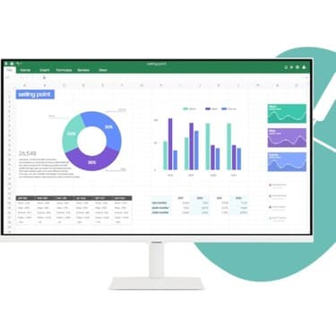 Samsung Izle, Oyna, Çalış -Wi-Fi Bağlantı Apple-Android Kablosuz Görüntü Aktarım 32''inç 80 Ekran Akıllı Tv-Monitör M5 + Logitech Kablosuz Klavye 2