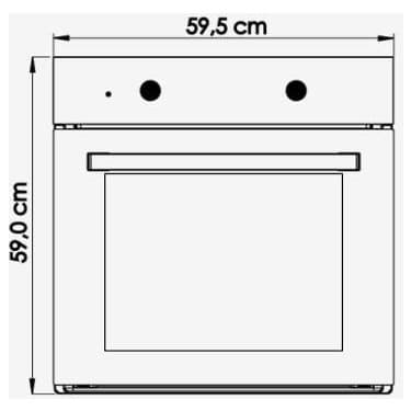 Cucinox Siyah Ankastre Set ( F 18 Siyah D 60 cm Davlumbaz- Gls 640 60 cm Ankastre Ocak-Mfa 605 Ankastre Fırın) 5