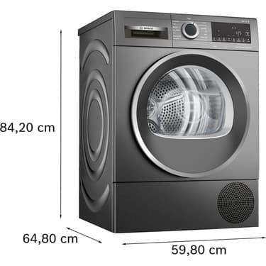 Bosch Serie 6 Isı Pompalı Kurutma Makinesi 9 kg WQG2420RTR 4