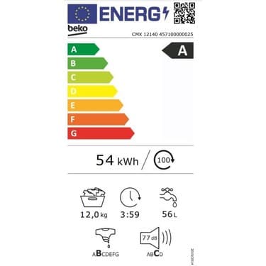 Beko Cmx 12140 - 12 kg 1400 Devir A Enerji Sınıfı Çamaşır Makinası 4