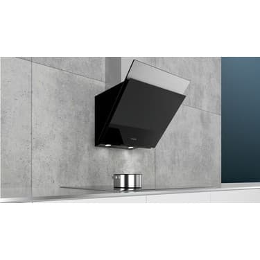 Siemens LC68KAK60T Duvar Tipi Eğimli 60 CM Davlumbaz Siyah 2