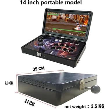 İdragon Idragon® Pandora Box-01, 720P Hd 14 Inç Ekranlı Taşınabilir Oyun Konsolu Retro Atari 20000 Retro Oyun 3