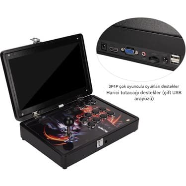 İdragon Idragon® Pandora Box-01, 720P Hd 14 Inç Ekranlı Taşınabilir Oyun Konsolu Retro Atari 20000 Retro Oyun 5