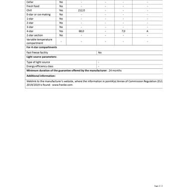 Franke Fcb 360 Tnf Ne E Enerji Sınıfı 280 lt No Frost Buzdolabı 5