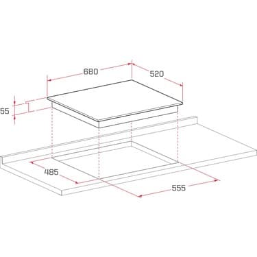 Termikel Ankastre Set (Bo O64D5C B + Bh P7194C B) 5