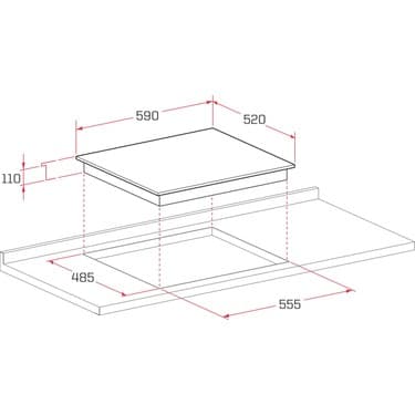 Termikel Ankastre Set (Bo O64D5C B + Bh P6144C B) 5