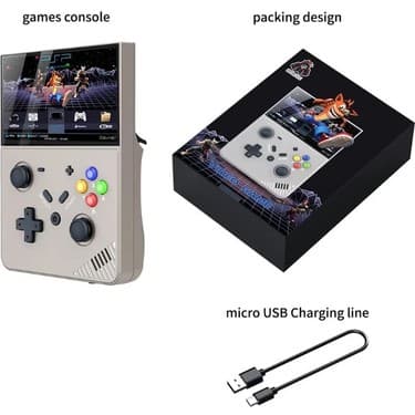 Konsol Plus R43 Pro M18 Retro Taşınabili El Oyun Konsolu 20 000 Oyunlu Siyah 5