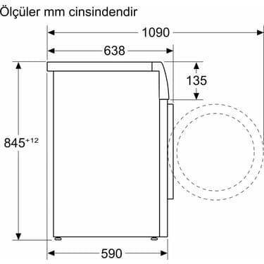 Siemens WG54B2ASTR IQ700 Çamaşır Makinesi 10 kg 1400 Dev./dak., Gümüş 5