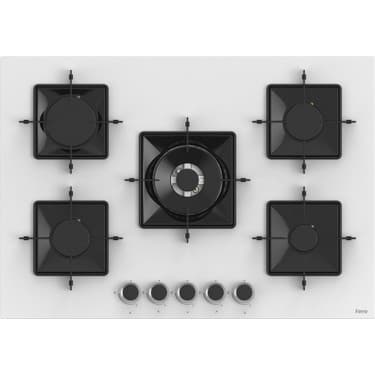 Ferre Ss Serisi Beyaz 5 Gözlü Ankastre Set ( QBL62CB-SS036-D064 ) 3