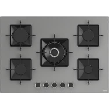 Ferre Ss Serisi Gri 5 Gözlü Ankastre Set ( QBL62CPR-SS038-D065 ) 3