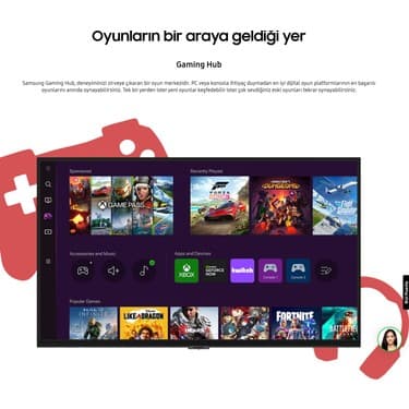 Samsung M5 (2025 Model) 32 Inç FHD Wi-Fi+Bluetooth+Smart Hub+Akıllı Kumanda Hoparlörlü Smart TV (2 Yıl Samsung Türkiye Garantili) 2