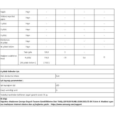 Samsung RT53DG7A14WWTR E Enerji Sınıfı 530 lt No Frost Buzdolabı 7