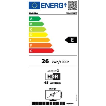 Toshiba 32LA2E63DT 32" 82 Ekran Uydu Alıcılı Full HD Android Smart LED TV 5