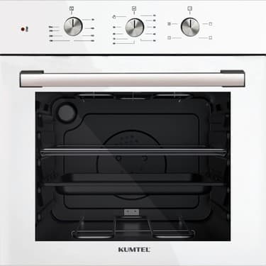 Kumtel 2'li Beyaz Cam Ankastre Set 3