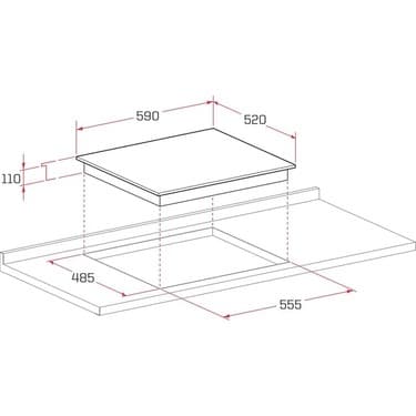 Termikel Ankastre Set (Bo O64D5C B + Bh P6194C B) 5