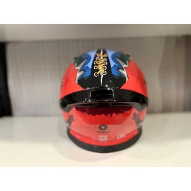 Shiro Kask Shıro Katana Sv Psyco Turuncu/bordo 5