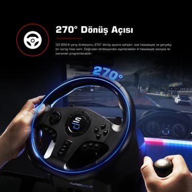 Subsonic GS-850X Direksiyon Seti Superdrive Ps4/xboxone/xbox Series X/s Gaming Uyumlu Oyun Oyuncu Direksiyonu 2